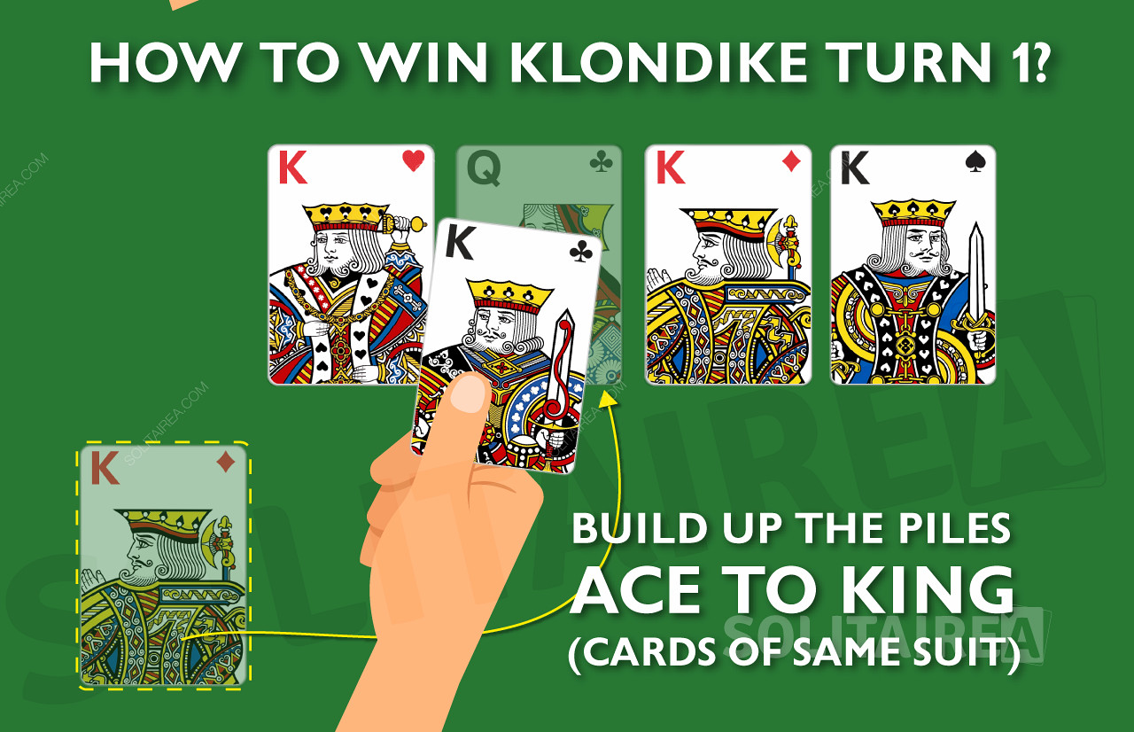 Come conquistare e vincere il gioco Klondike Solitaire Turn 1