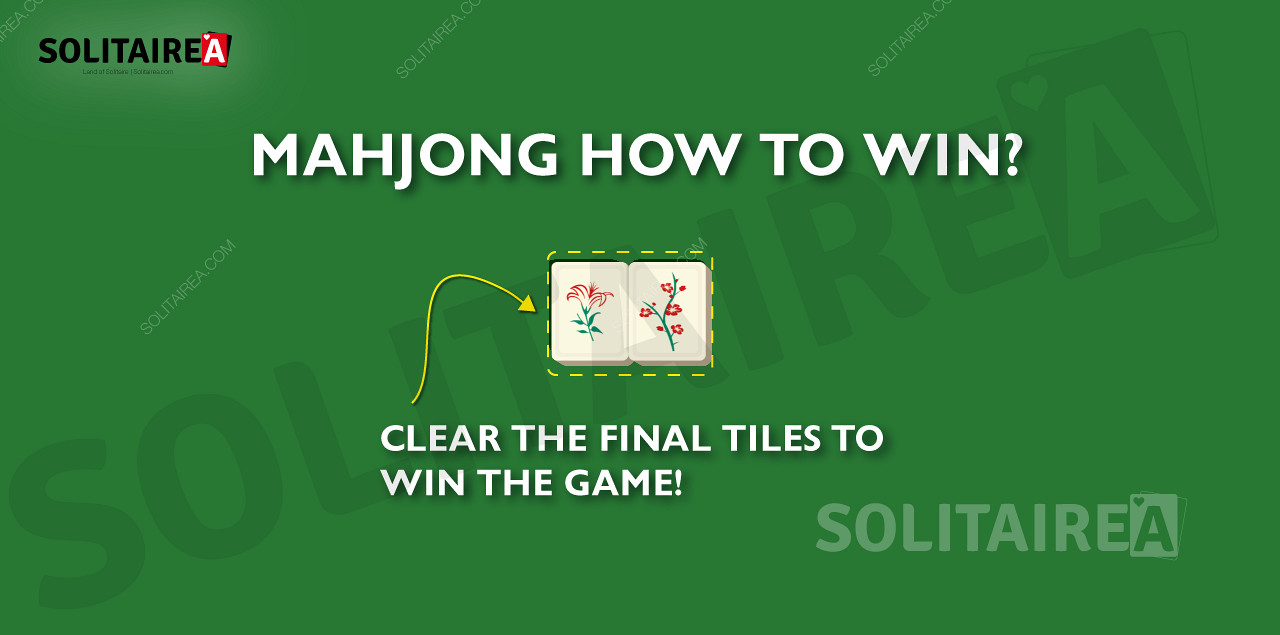 Il gioco del Mahjong è vinto quando tutte le tessere sono state liberate.